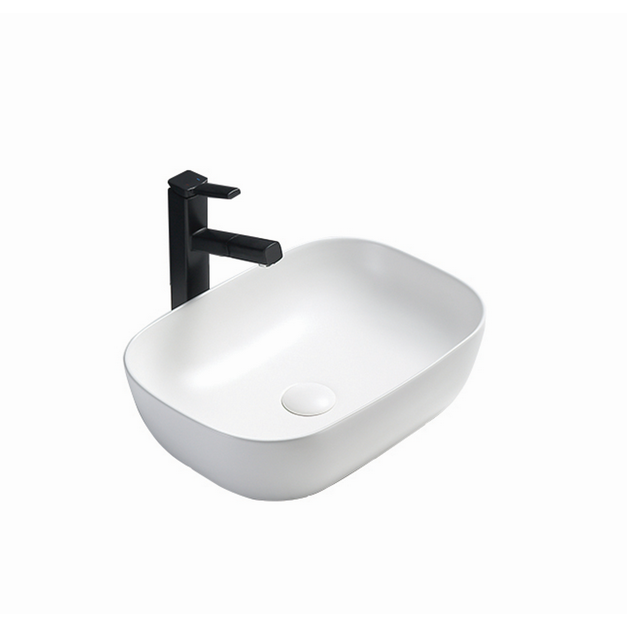 Aufsatzwaschtisch 'Babu' weiß/matt 45,5 x 32,5 x 19,5 cm