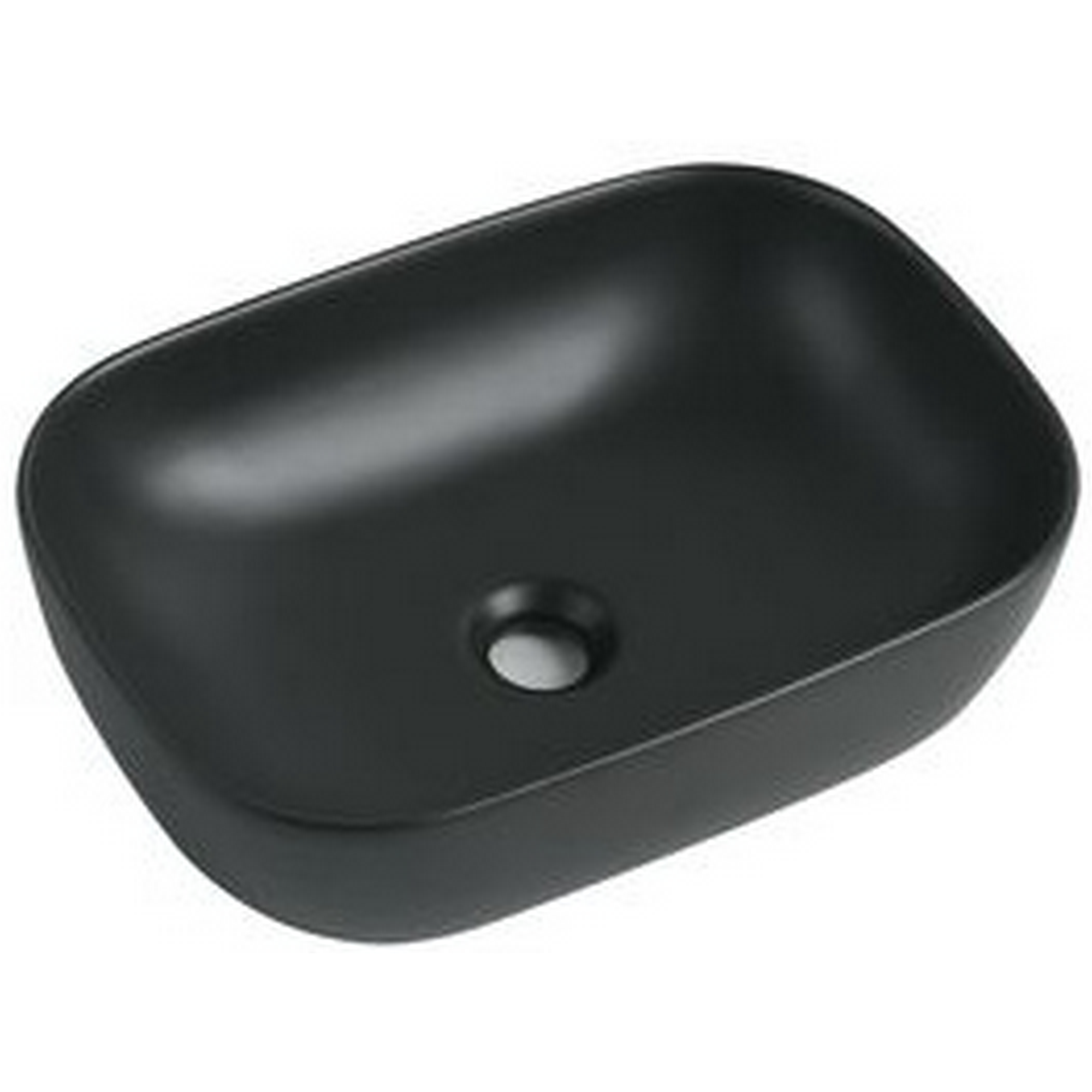 Aufsatzwaschtisch 'Babu' schwarz/matt 45,5 x 32,5 x 19,5 cm