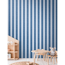 Vliestapete 'Lilly & Luis' Streifen blau 0,53 x 10,05 m