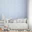 Vliestapete 'Lilly & Luis' Sterne blau 0,53 x 10,05 m
