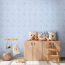 Vliestapete 'Lilly & Luis' Sterne blau 0,53 x 10,05 m