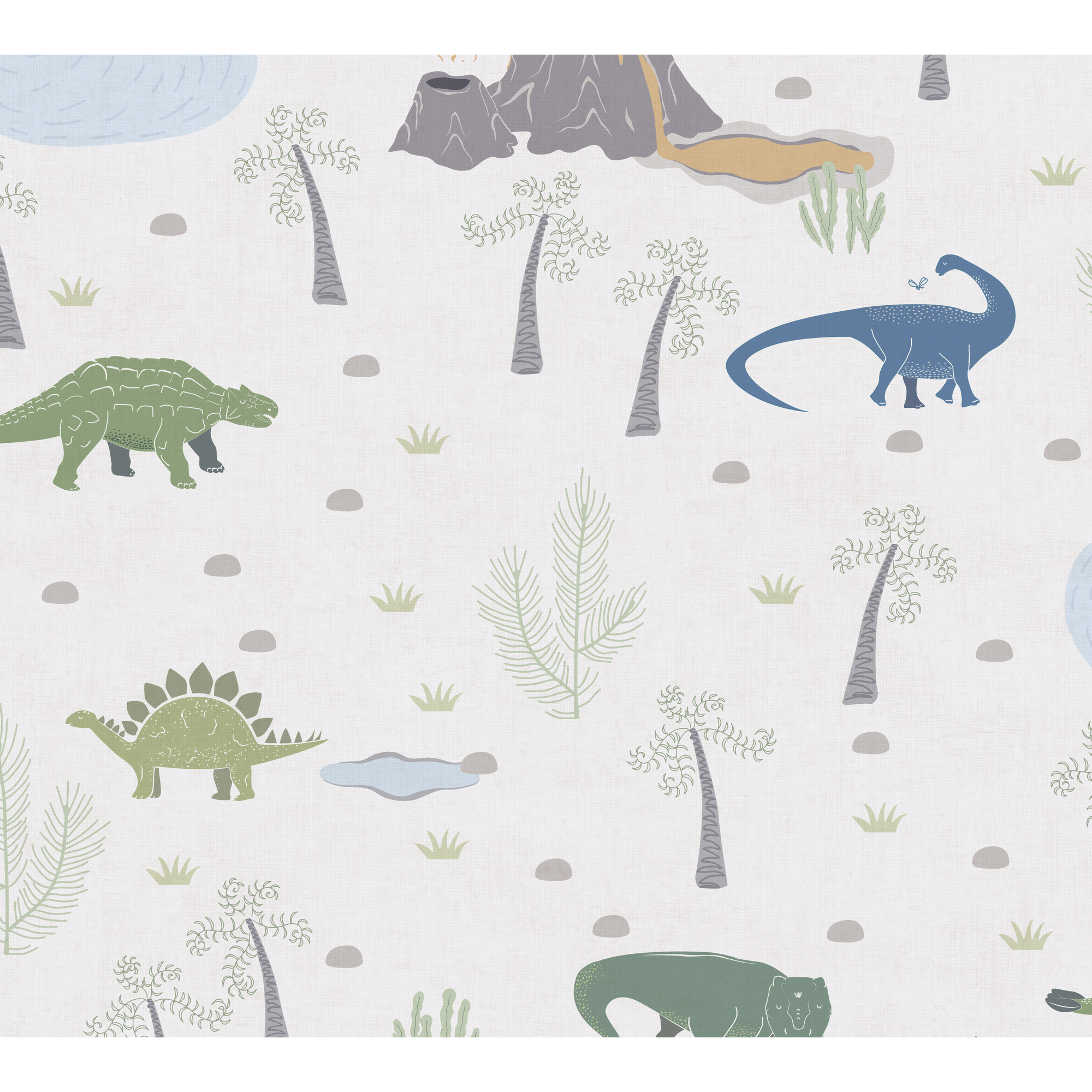 Vliestapete 'Lilly & Luis' Dinos beige 0,53 x 10,05 m