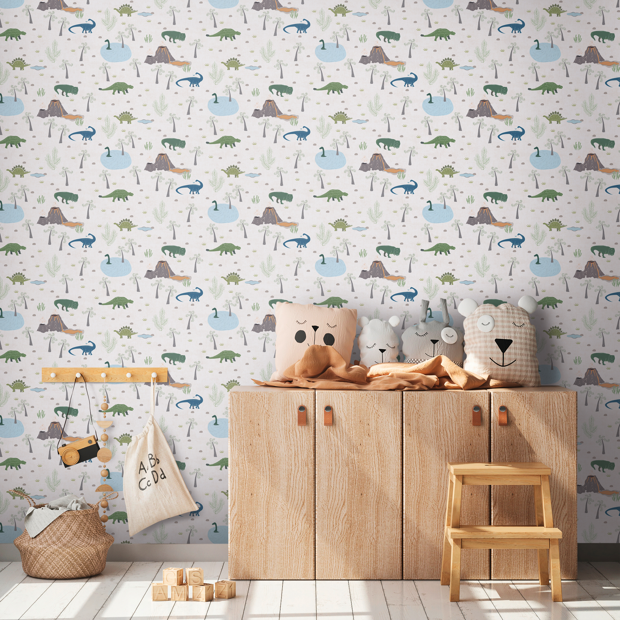 Vliestapete 'Lilly & Luis' Dinos beige 0,53 x 10,05 m