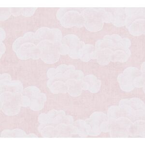 Vliestapete 'Lilly & Luis' Wolken rosa 0,53 x 10,05 m