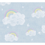 Vliestapete 'Lilly & Luis' Regenbogen blau 0,53 x 10,05 m