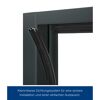 Brandschutztür 'T30 H8-5' anthrazitgrau 100 x 200 cm Links-/Rechtsanschlag