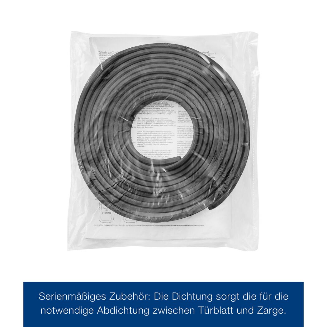 Kellertür mit Lichtausschnitt anthrazitgrau 87,5 x 200 cm Links-/Rechtsanschlag