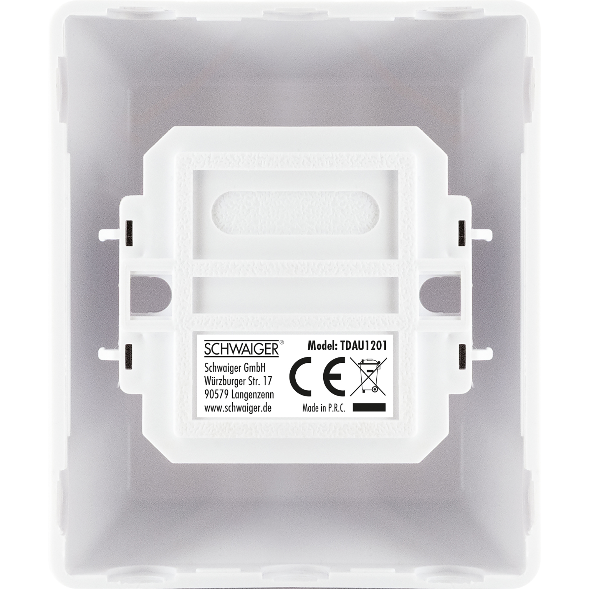 TAE-Anschlussdose 'TDAU1201' weiß Aufputzmontage