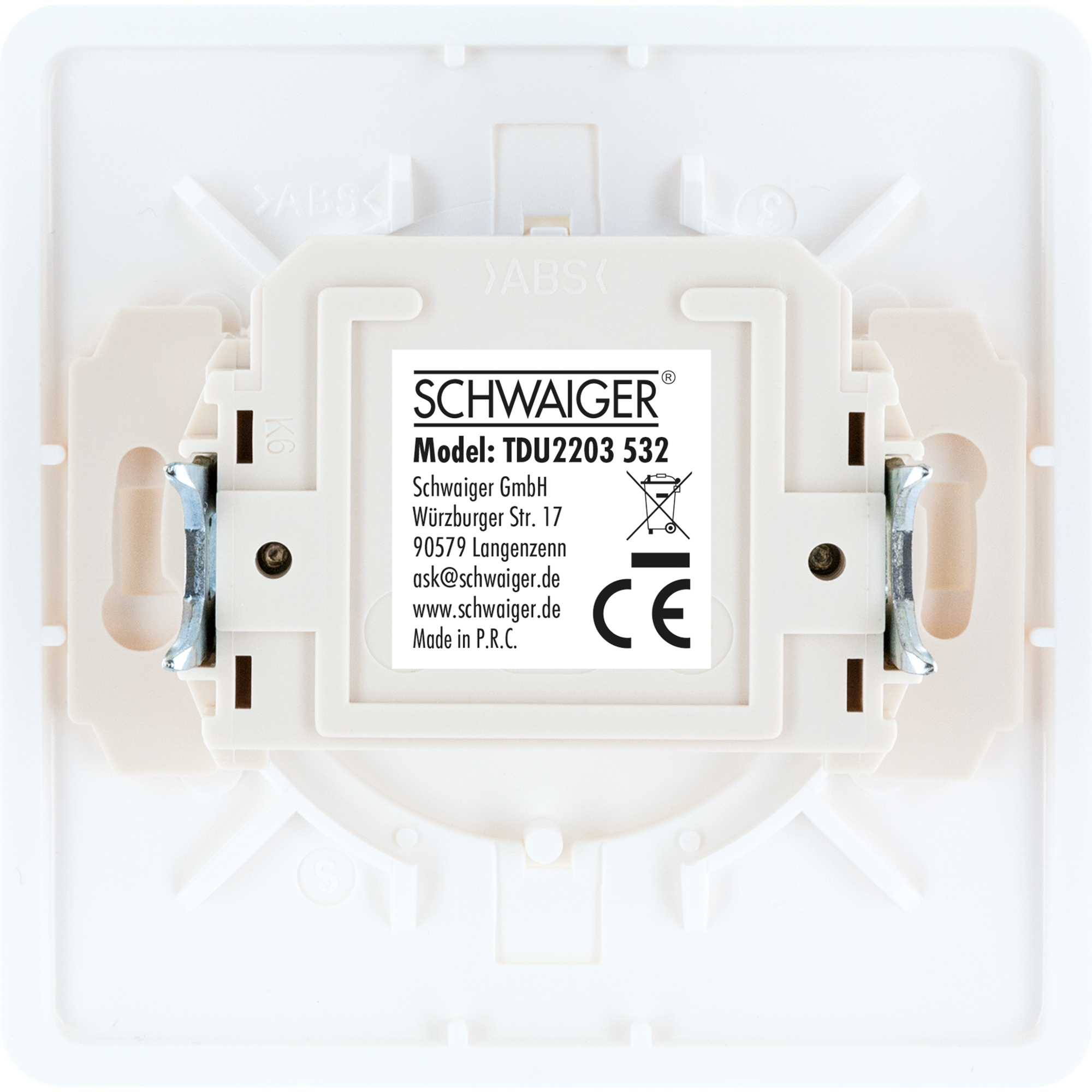 TAE-Anschlussdose 'TDU2203 532' NF/F weiß Unterputzmontage