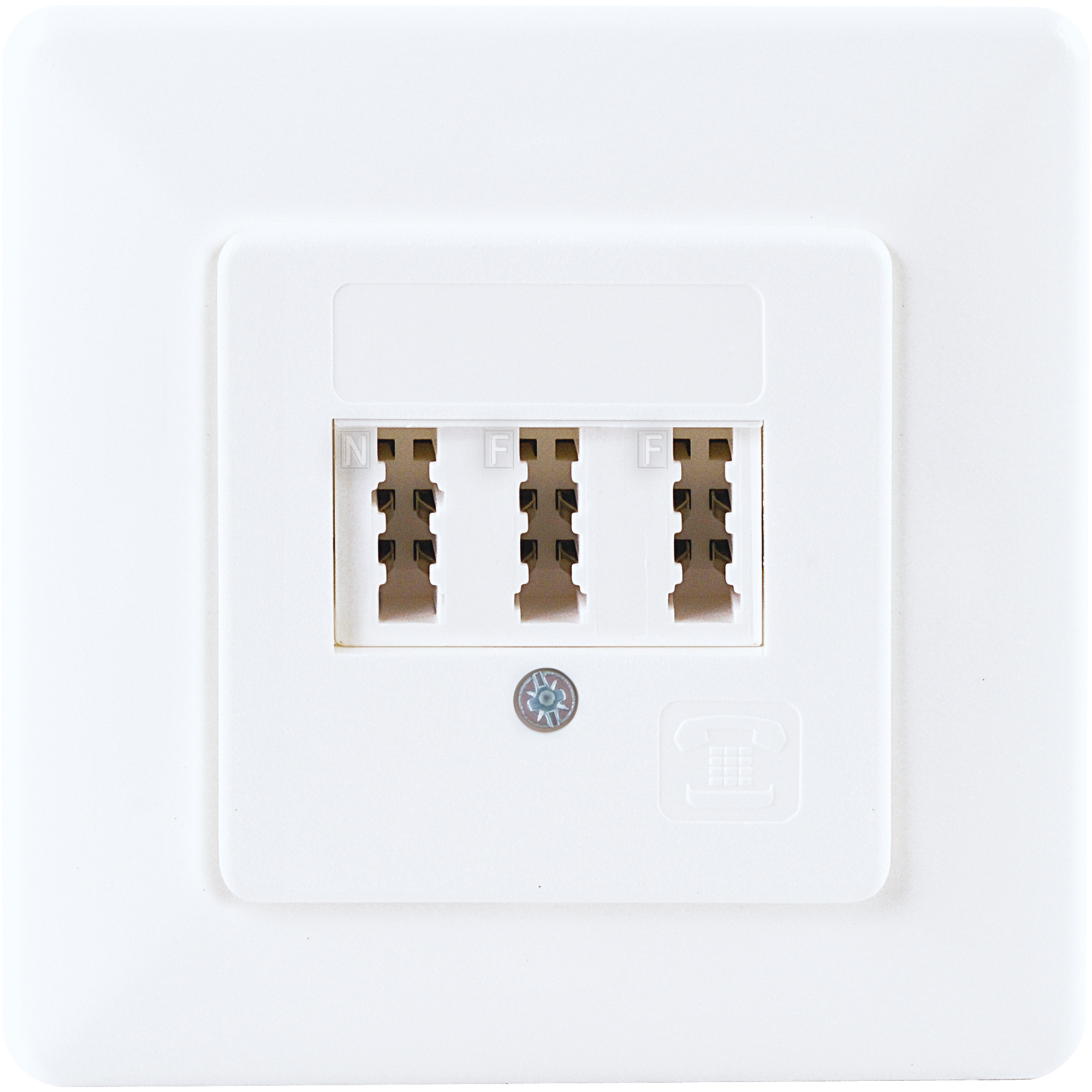 TAE-Anschlussdose 'TDU2203 532' NF/F weiß Unterputzmontage