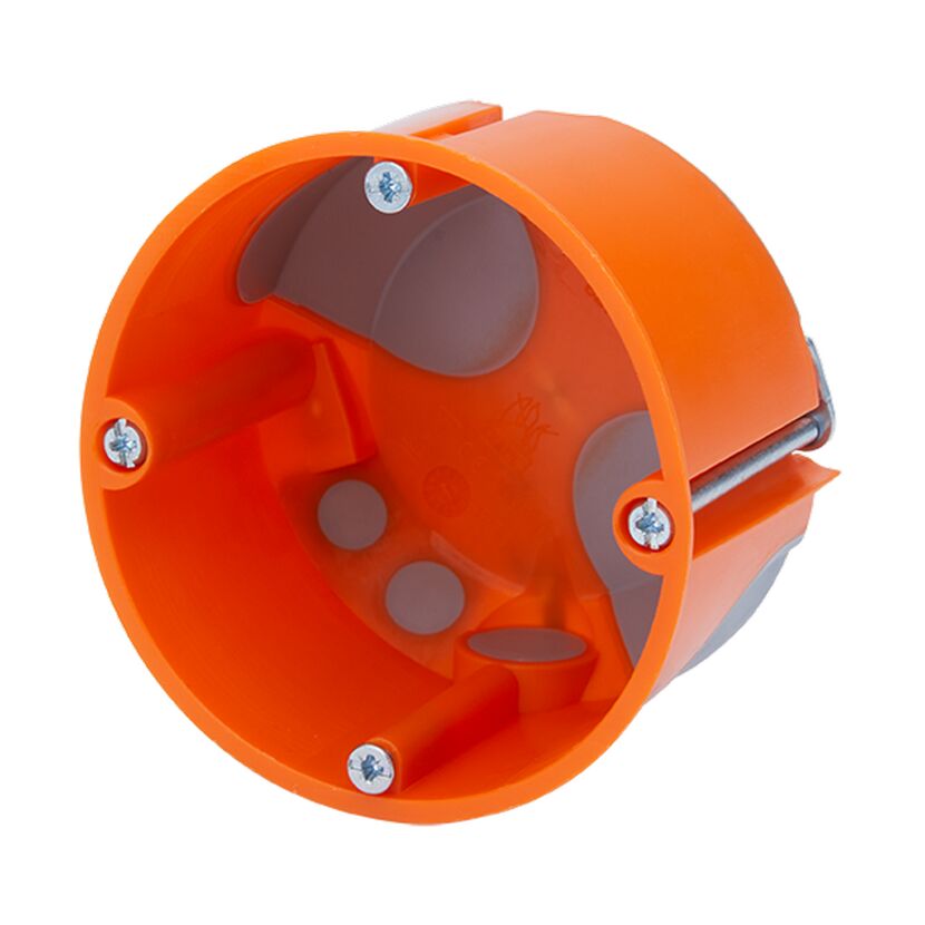 Orange Hohlwanddose winddicht 68 x 47 mm