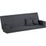Kissen 'Star' wasserabweisend anthrazit 57 x 183 x 10 cm