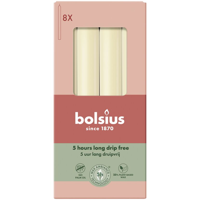 Tafelkerze 'Essential' perlbeige duftneutral Ø 83 x 17,6 cm