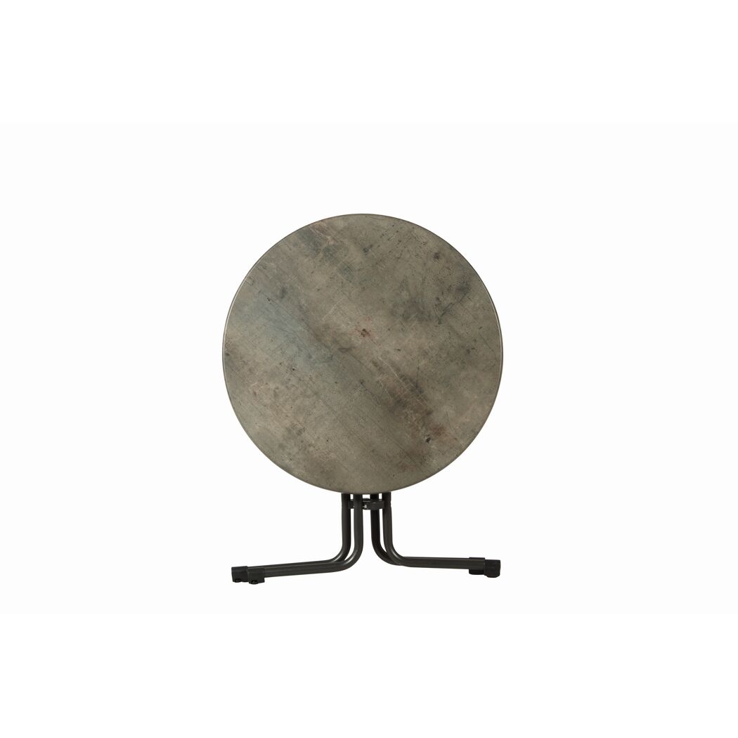 Gartentisch 'Piazza' klappbar Stahl/Holz Ø 80 x 72 cm