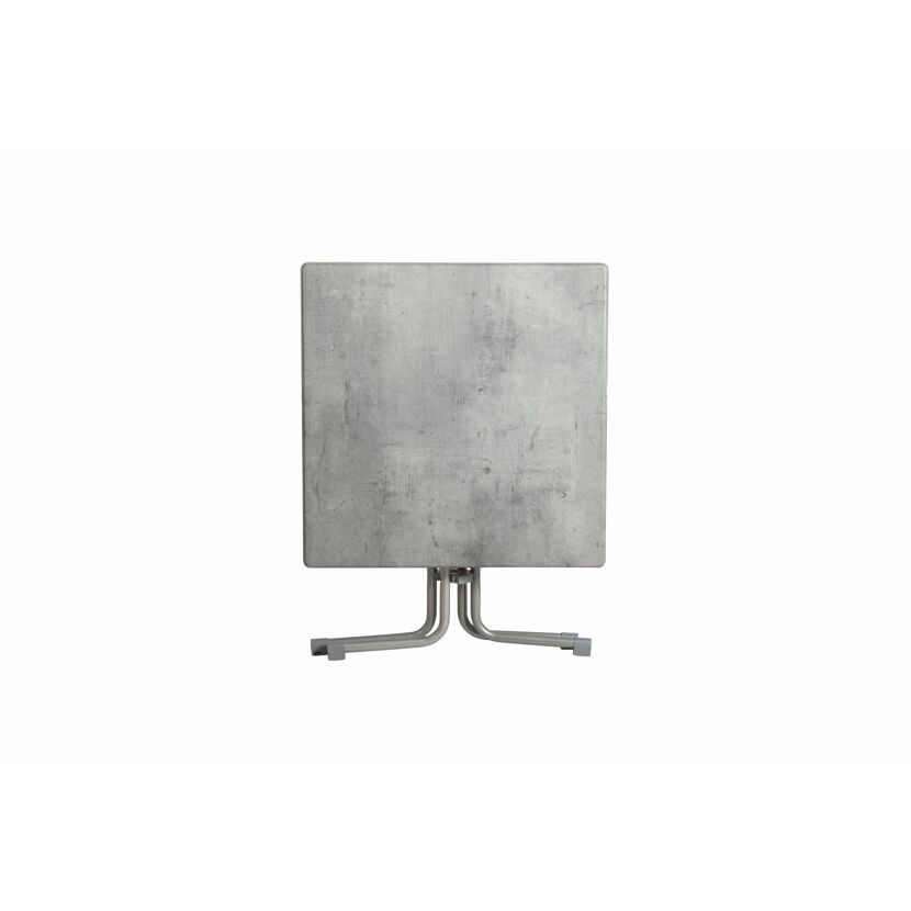 Gartentisch 'Piazza' klappbar Stahl/Holz steinfarben 70 x 72 x 70 cm