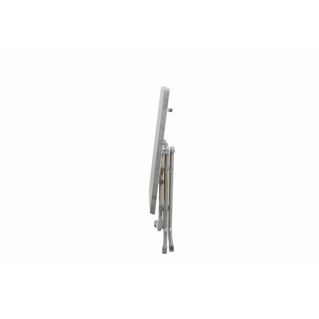 Gartentisch 'Piazza' klappbar Stahl/Holz steinfarben 70 x 72 x 70 cm