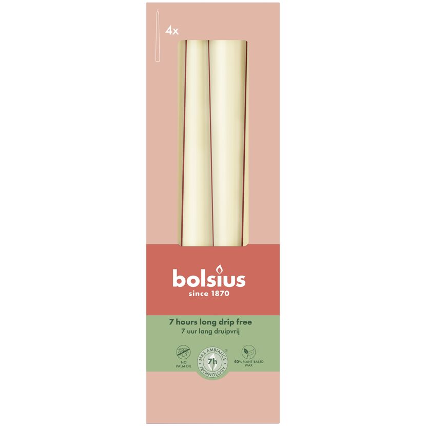 Tafelkerze 'Essential' perlbeige duftneutral Ø 82 x 25,1 cm