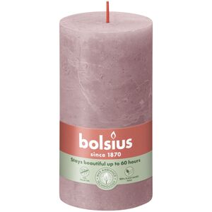 Stumpenkerze 'Rustik' rosé duftneutral Ø 6,8 x 13 cm