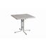Gartentisch 'Piazza' klappbar Stahl/Holz hellgrau 80 x 72 x 80 cm