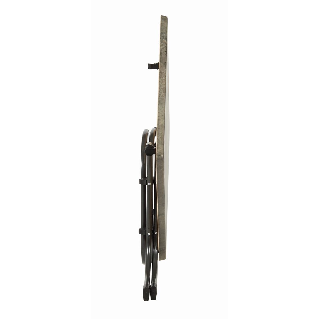 Gartentisch 'Piazza' klappbar Stahl/Holz anthrazit 80 x 72 x 80 cm