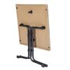 Gartentisch 'Piazza' klappbar Stahl/Holz grau 80 x 72 x 80 cm