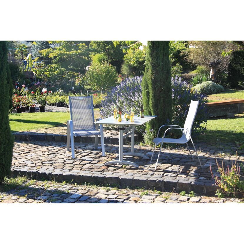 Gartentisch 'Acaplan' klappbar Aluminium 80 x 74 x 120 cm