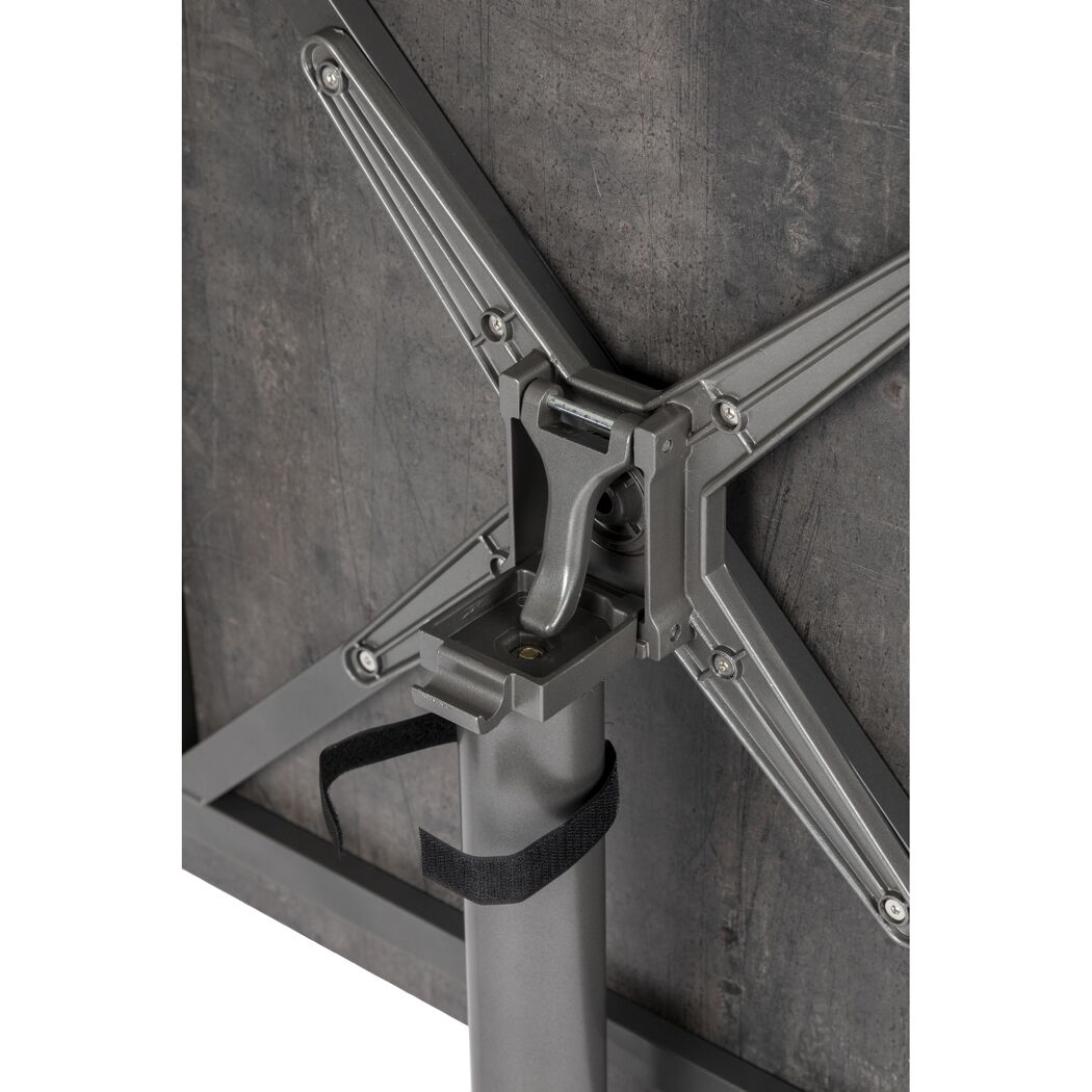 Gartentisch 'Acaplan' klappbar Aluminium anthrazit 80 x 74 x 80 cm