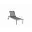 Gartenliege 'Rimini' platinfarben 66 x 35 x 206 cm