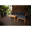 Lounge-Set 'Malaga' anthrazit 3-teilig