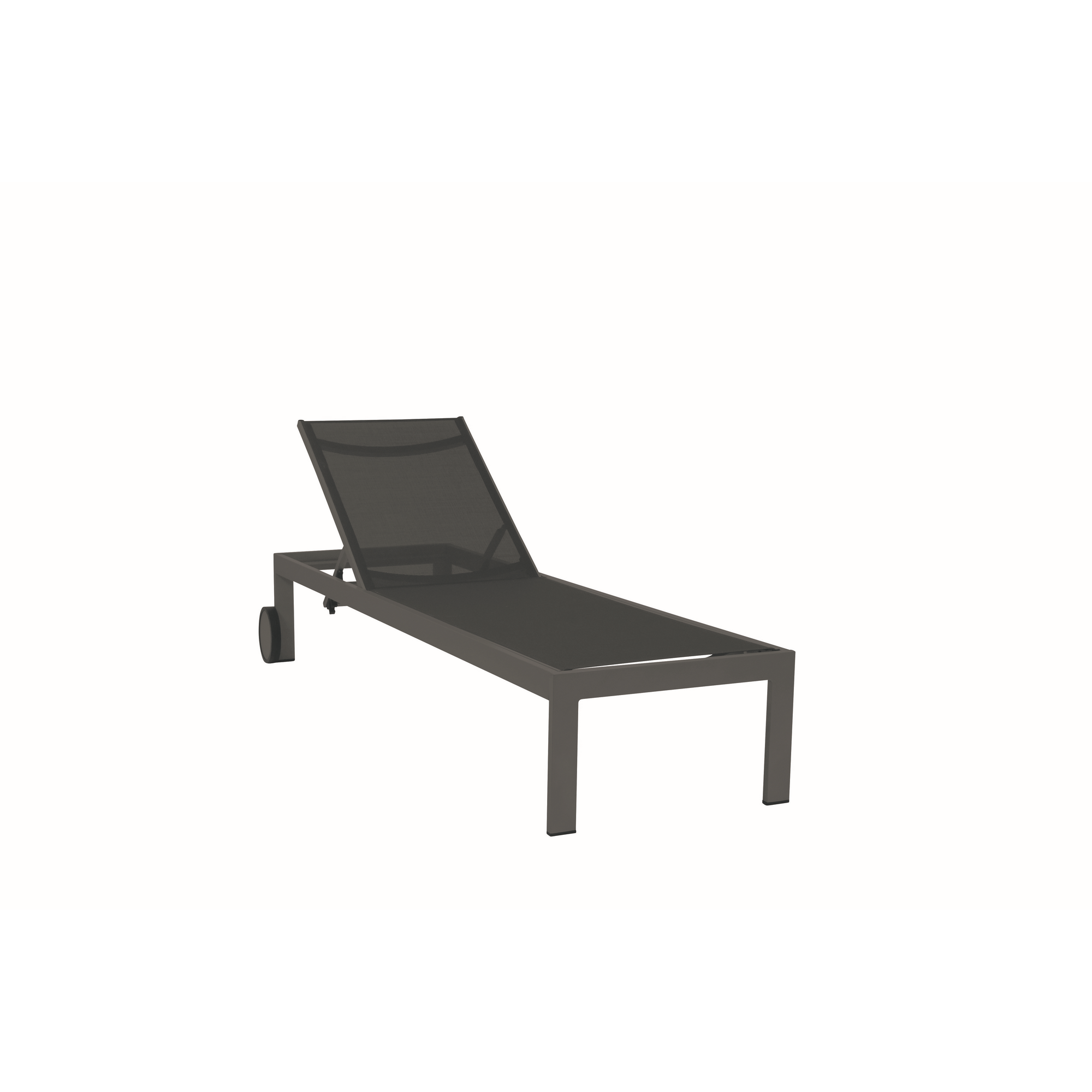 Gartenliege 'Rimini' anthrazit 66 x 35 x 206 cm
