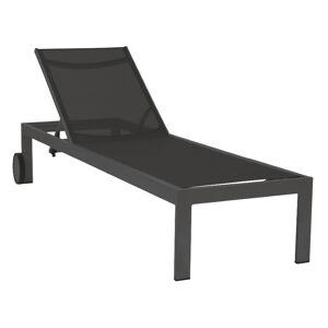 Sonnenliege 'Rimini' anthrazit 66 x 35 x 206 cm