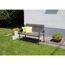 Gartenbank 'Dijon' 2-Sitzer Polyrattan 117 x 87 x 60 cm