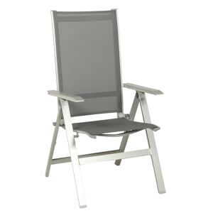 Gartenstuhl 'Urban' klappbar anthrazit/silbern