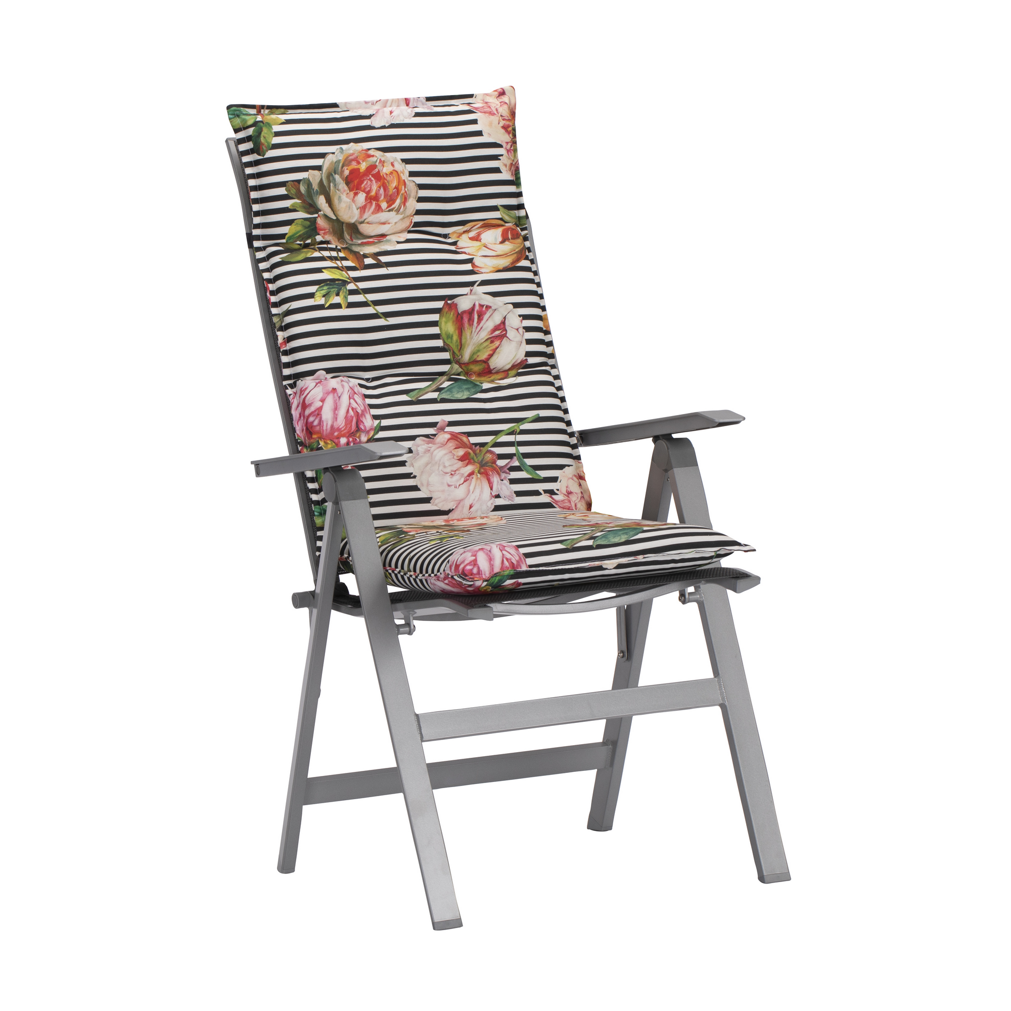 Gartenstuhl 'Urban' klappbar anthrazit/silbern