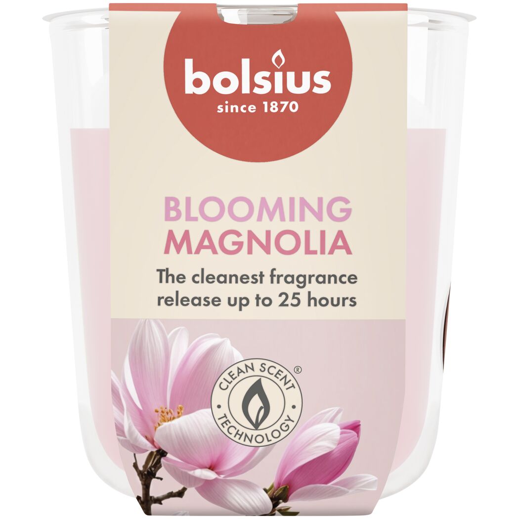 Bolsius Duftkerze 'Blooming Magnolia' altrosa im Glas