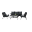 Lounge-Set 'Samos' anthrazit 4-teilig