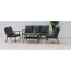 Lounge-Set 'Samos' anthrazit 4-teilig