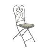 Gartenstuhlset 'Provence' klappbar Metall grau 2 Stück