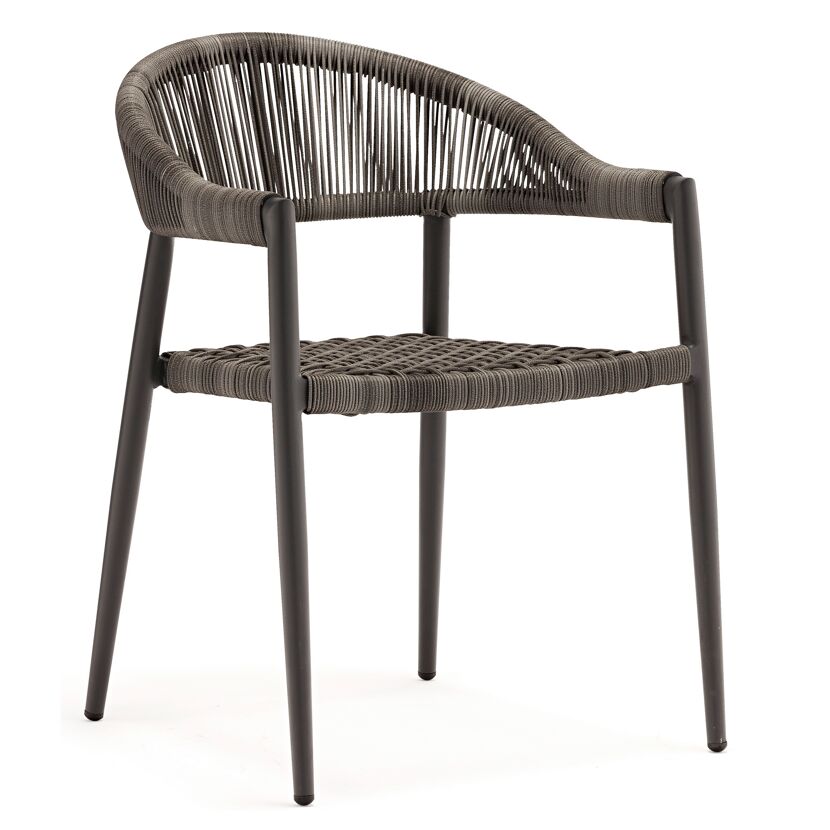 Gartensesselset 'Brooklyn' Aluminium anthrazit 6 Stück