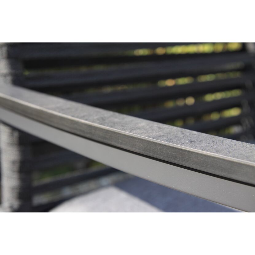 Gartenstuhlset 'New Jersey' stapelbar Aluminium anthrazit 6 Stück