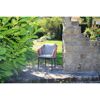 Gartensesselset 'Manhattan' Aluminium grau 4 Stück