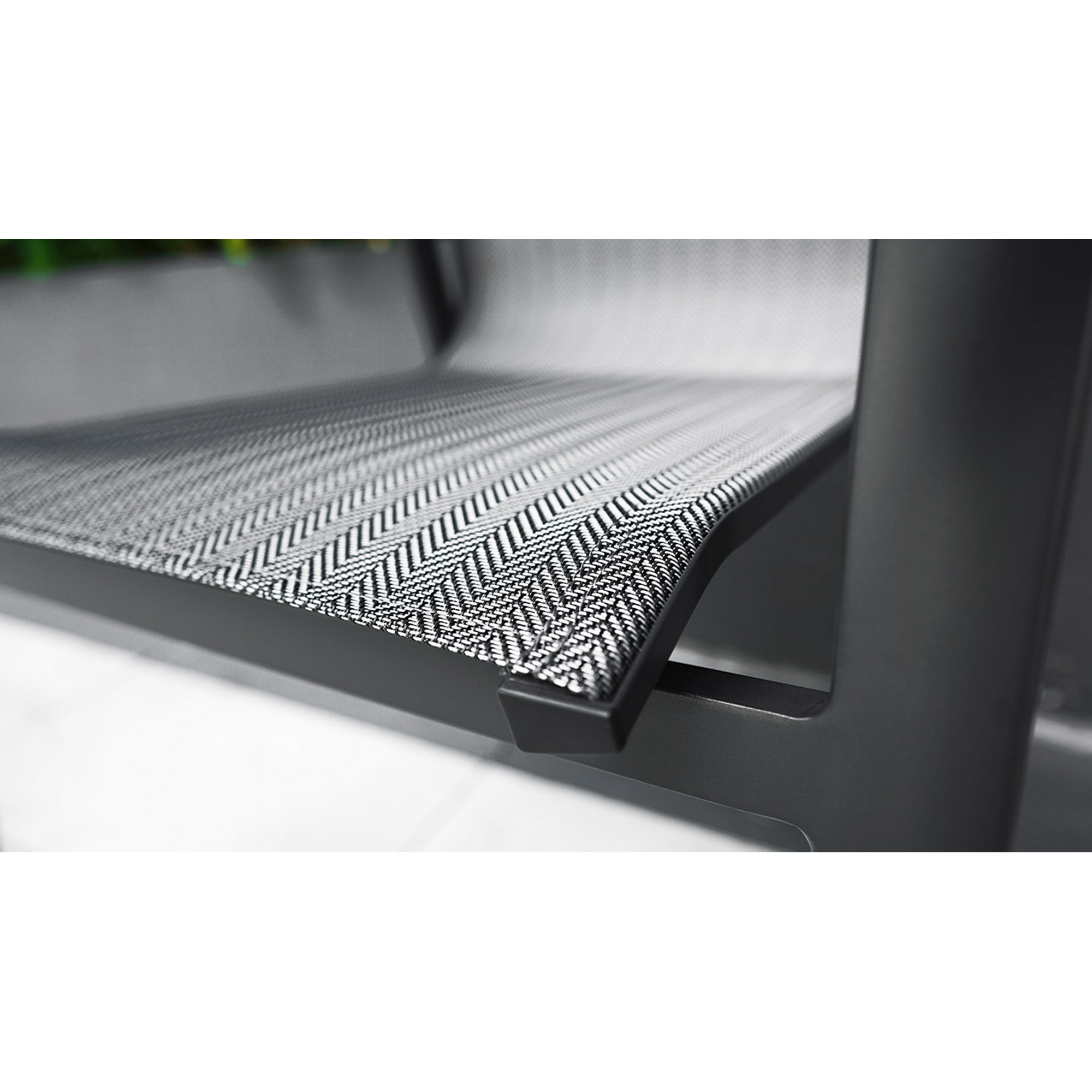 Gartenstuhlset 'Vegas' stapelbar Aluminium anthrazit 6 Stück