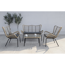 Lounge-Set 'Korfu' anthrazit 4-teilig