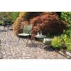 Gartenstuhlset 'Alpha' stapelbar Stahl grün 4 Stück