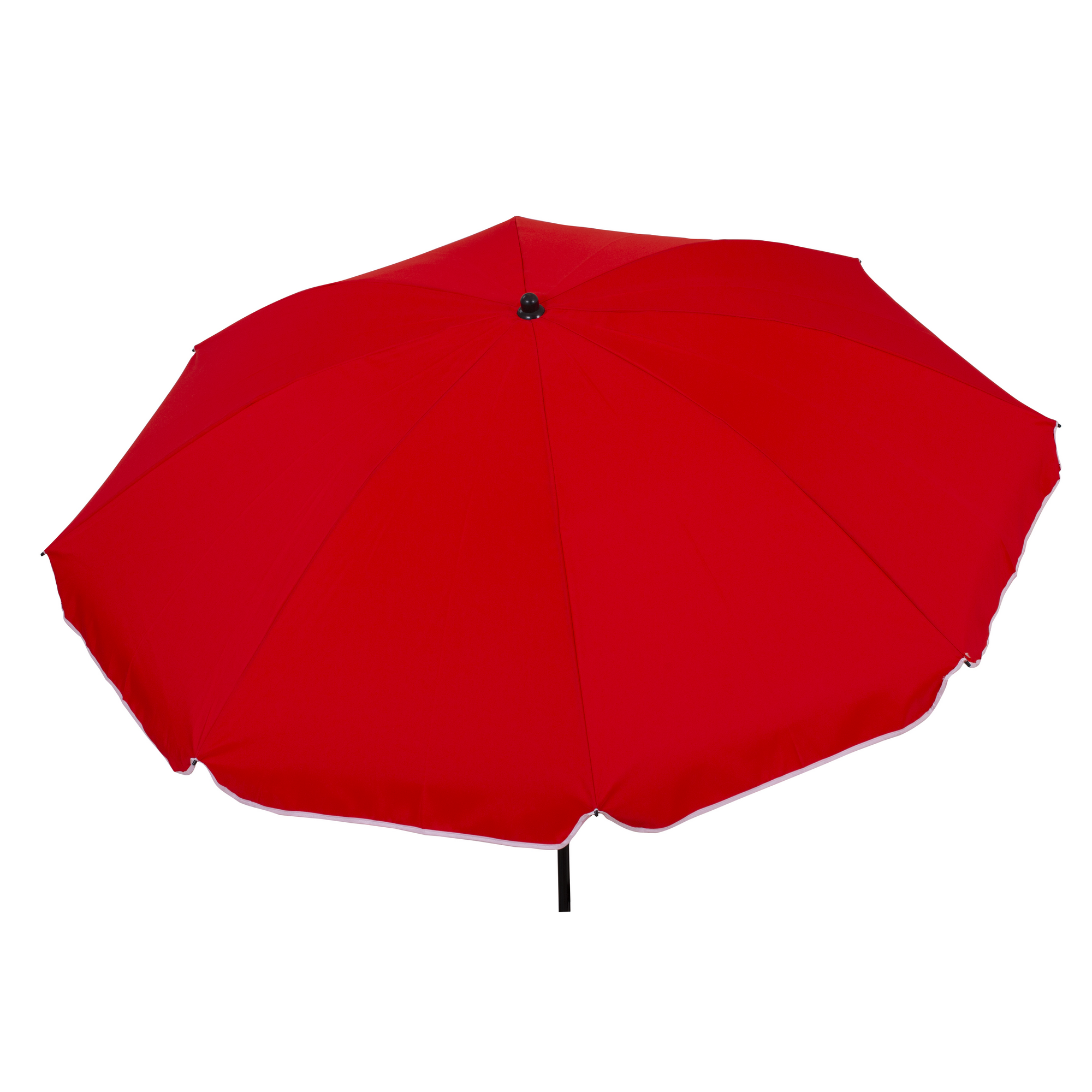 Sonnenschirm 'Solaris' anthrazit/rot Ø 180 cm
