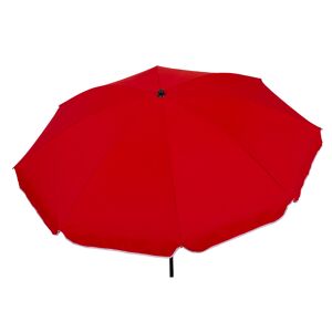 Sonnenschirm 'Solaris' anthrazit/rot Ø 180 cm