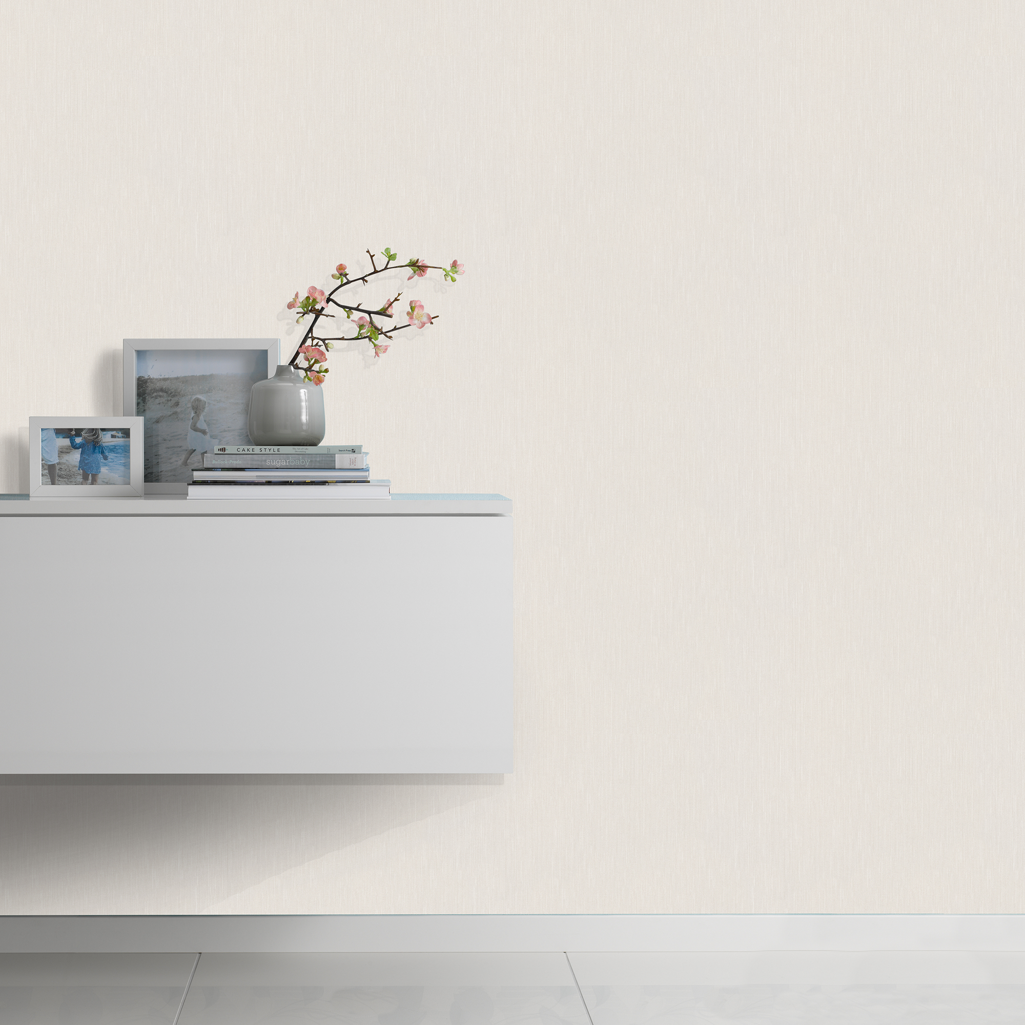 Vliestapete Guido Maria Kretschmer '10004-26 Fashion for walls' Uni creme 0,53 x 10,05 m