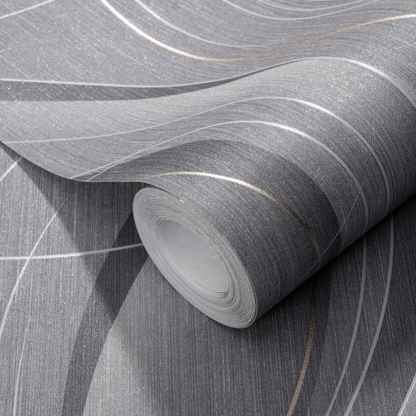 Vliestapete Guido Maria Kretschmer '10218-10 Fashion for walls' Grafisch grau 0,53 x 10,05 m