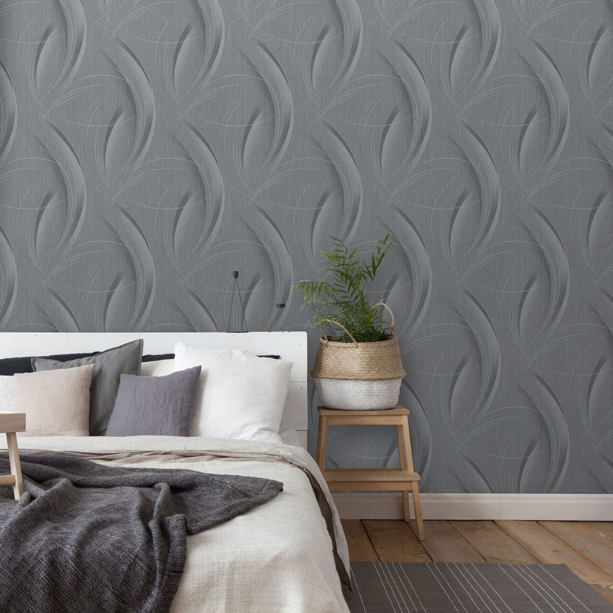 Vliestapete Guido Maria Kretschmer '10218-10 Fashion for walls' Grafisch grau 0,53 x 10,05 m