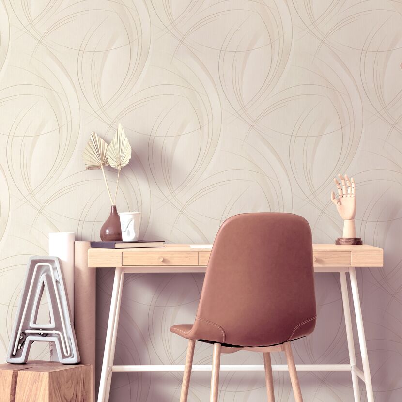 Vliestapete Guido Maria Kretschmer '10218-37 Fashion for walls' Grafisch taupe 0,53 x 10,05 m